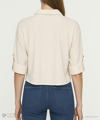 شومیز آستین کوتاه زنانه بوخی مدل P116