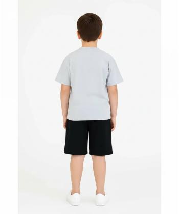 ست تیشرت و شلوارک راحتی پسرانه جی بی جو مدل 3153