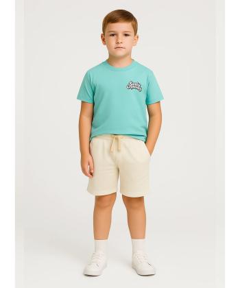 ست تیشرت و شلوارک پسرانه جی بی جو مدل 3160