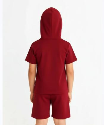 ست تیشرت و شلوارک نخی پسرانه مادر مدل Taco