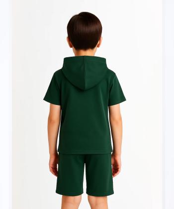 ست تیشرت و شلوارک نخی پسرانه مادر مدل Taco