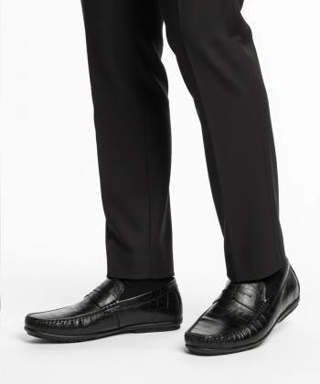 کفش کالج چرم طبیعی مردانه ایران طب مدل پارما