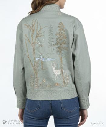 بامبر کتان زنانه فلای فشن کد 1107001169