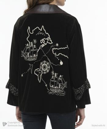 کت مخمل زنانه فلای فشن کد 1107001175