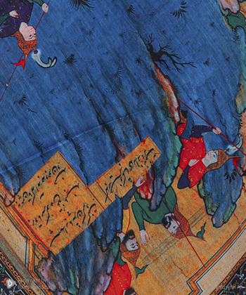 روسری ساتن قلم فلزی مدل Sc08140