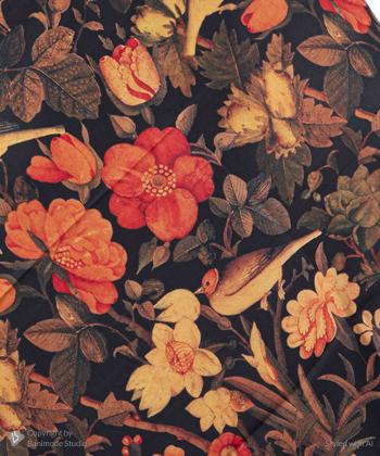 روسری ساتن قلم فلزی کد SSc10140