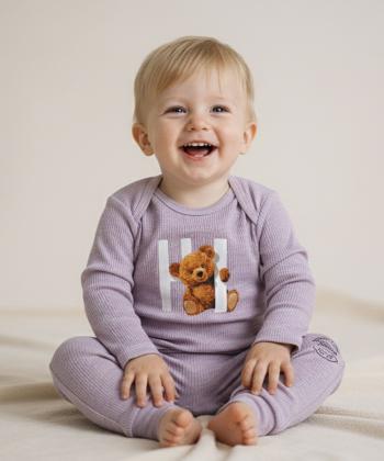 ست بادي و شلوار نوزادی نيل كوك كد AB3831