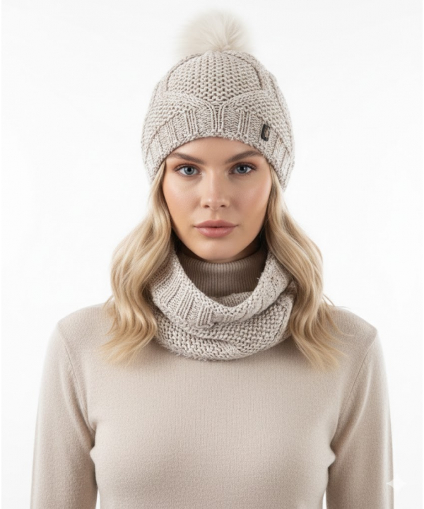 ست کلاه و شال گردن تارتن Tartan مدل 233100604