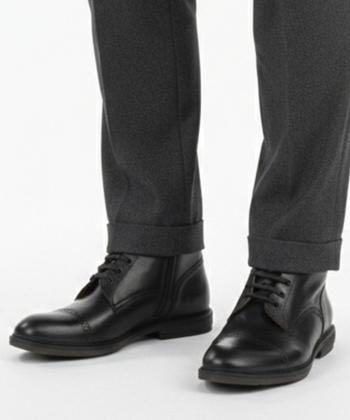 نيم بوت مردانه چرم طبيعي لرد مدل 1104B