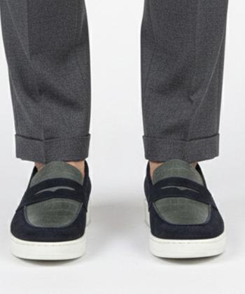 كفش كالج مردانه چرم طبيعي لرد مدل 1038G