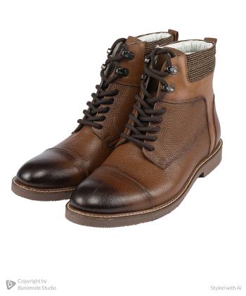 نیم بوت چرم طبیعی مردانه لرد Lord مدل 1147