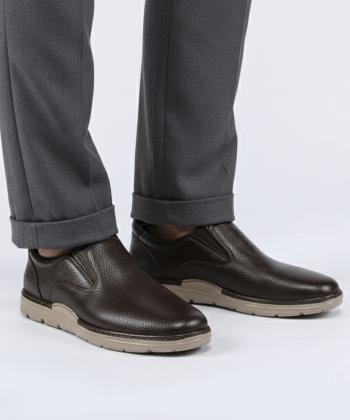 كفش مردانه چرم طبيعي مونو مدل J5536