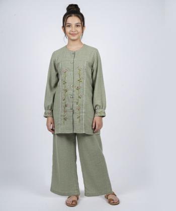 ست شومیز و شلوار دخترانه هیژا مدل 122