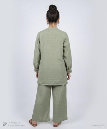 ست شومیز و شلوار دخترانه هیژا مدل 122