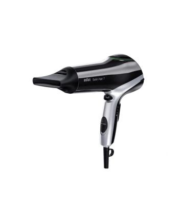 سشوار براون مدل ساتین هیر 7 2200 وات آیونیک بلک & متالیک گری مدل BRHD710E