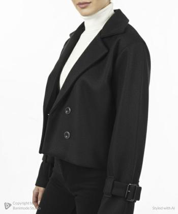 پالتو  فوتر کوتاه زنانه نارین مد کد 803