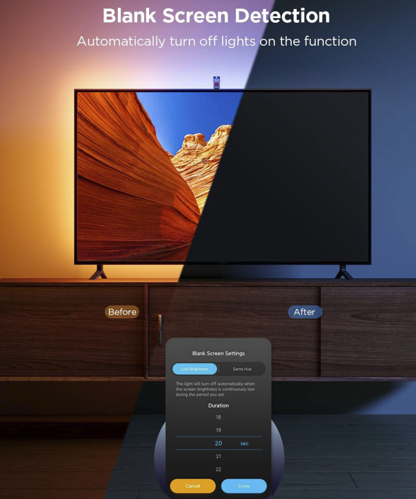 ريسه هوشمند تلويزيون 50-40 اينچ گووي مدل Govee TV Backlight 3 Lite H6097