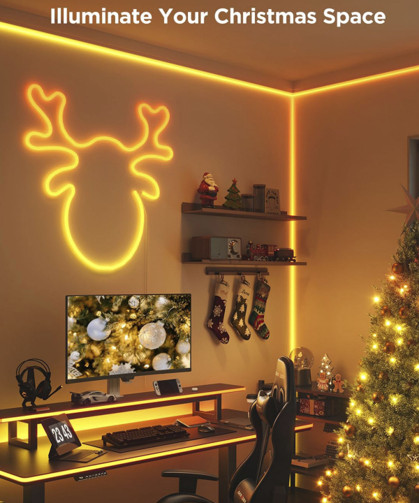 ریسه هوشمند نئون فلکسی 5 متری گووی مدل Govee Neon Rope Strip Light 2 H61D5