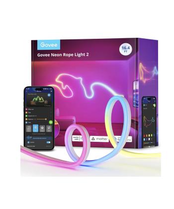 ریسه هوشمند نئون فلکسی 5 متری گووی مدل Govee Neon Rope Strip Light 2 H61D5