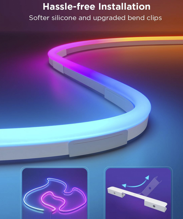ریسه هوشمند نئون فلکسی 5 متری گووی مدل Govee Neon Rope Strip Light 2 H61D5