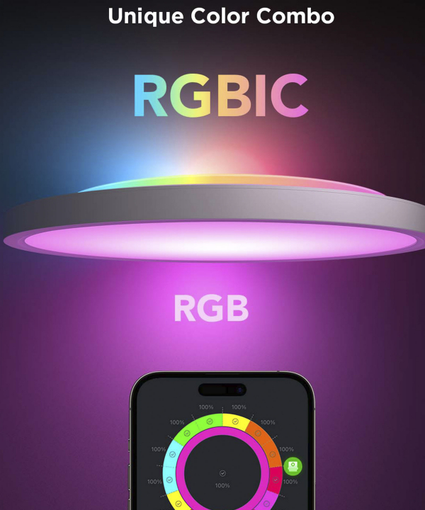 چراغ سقفي هوشمند 30 سانتي گووي Govee Smart Ceiling Light 1S H80A1