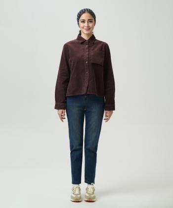 شومیز آستین بلند زنانه جوتی جینز مدل 53731611