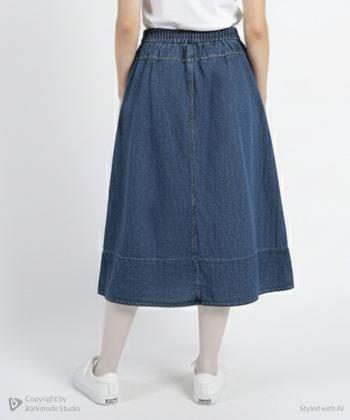 دامن بلند زنانه جوتي جينز كد 53742101