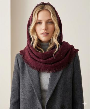 شال بافت زنانه نوولاشال كد 55261