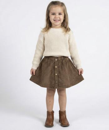 دامن مخمل کبریتی دخترانه ملورينا كد 42130