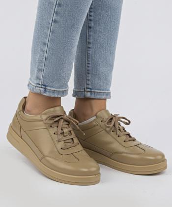 كفش روزمره زنانه چرم طبيعي شيما مدل سورنا 02