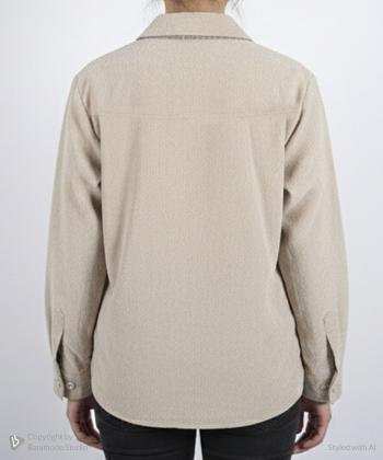 شومیز مخمل آستین بلند زنانه بهبود مدل 701666