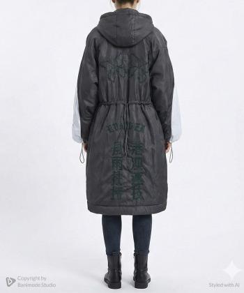 بارانی بلند زنانه لوسیفر مدل W22730