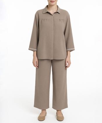 ست مانتو و شلوار زنانه نارين مد كد 842