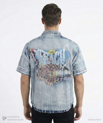 پيراهن جين مردانه لوسيفر مدل MSH200504