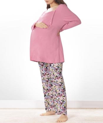 ست بلوز و شلوار راحتی بارداری ناربن مدل WS3984