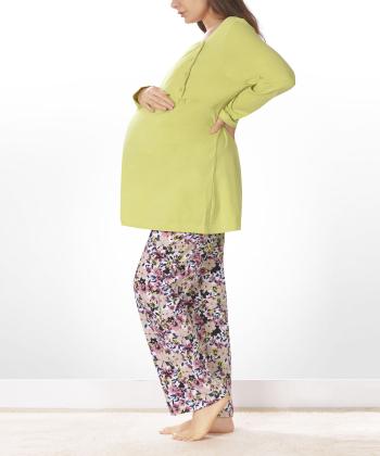 ست بلوز و شلوار راحتی بارداری ناربن مدل WS3984