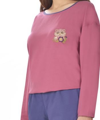 ست تیشرت و شلوار راحتی زنانه ناربن مدل WS3970