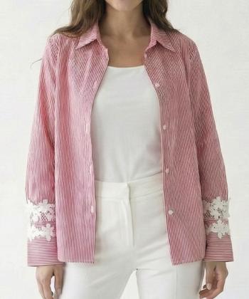 شومیز آستین بلند زنانه چام مدل 2033