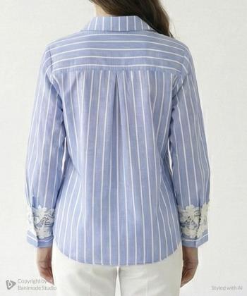 شومیز آستین بلند زنانه چام مدل 2033