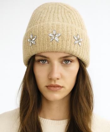 كلاه بافت زنانه نوولاشال كد 66129