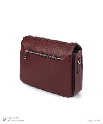کیف دوشی چرم طبیعی زنانه نوین چرم مدل 9697
