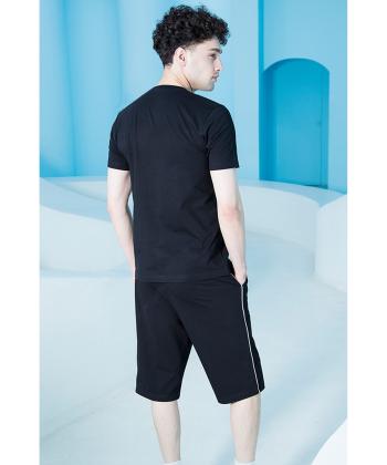 ست تیشرت و شلوارک راحتی مردانه بلكس مدل 61112