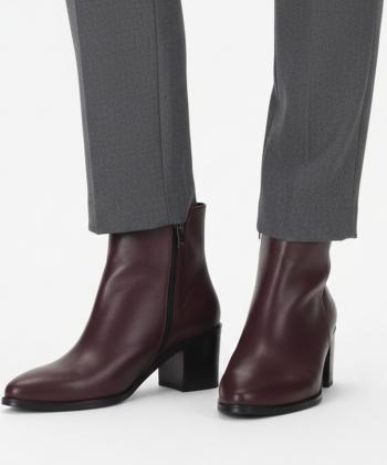 نیم بوت چرم طبیعی زنانه چرم مشهد مدل J2712