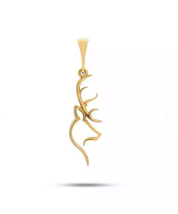 پلاک طلا 18 عیار زنانه روبی مدل 30489