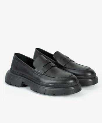 کفش کالج چرم طبیعی مردانه چرم مشهد مدل J6365