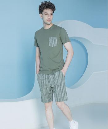 ست تیشرت و شلوارک مردانه بلکس کد 62767