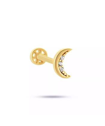 پیرسینگ طلا 18 عیار زنانه روبی مدل 57348