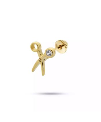 پیرسینگ طلا 18 عیار زنانه روبی مدل 57243