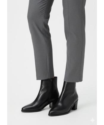 نیم بوت چرم طبیعی زنانه چرم مشهد مدل J2712