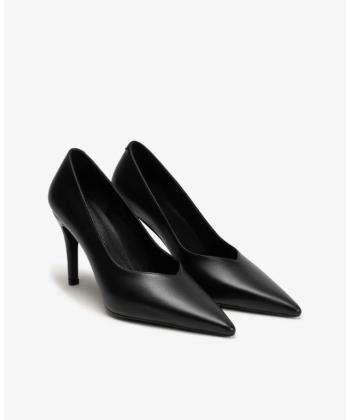 کفش پاشنه بلند چرم طبیعی زنانه چرم مشهد مدل J2753